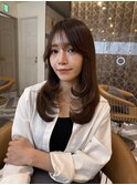 オリーブグレー/韓国風巻き/レイヤーカット/髪質改善/縮毛矯正