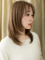 カバーヘア ブリス 上尾西口店(COVER HAIR bliss) 細めハイライト前下がりレイヤーカットA3上尾20代30代