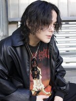 リコ ヘアアンドリラクゼーション 名駅店(LICO HAIR＆RELAXATION)&nbsp;メンズミディアムルーズパーマ　名古屋駅/名駅/メンズ/眉毛