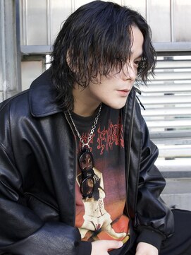 リコ ヘアアンドリラクゼーション 名駅店(LICO HAIR&RELAXATION) メンズミディアムルーズパーマ 名古屋駅/名駅/メンズ/眉毛