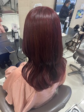 プライズ 池袋店(prize) ブリーチなしダブルカラーボルドーカラーバーガンディ池袋カラー