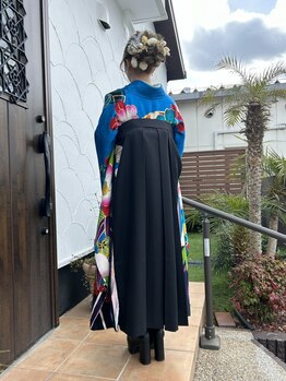 リンピオピア(Limpio pia)の写真/【お問合せください】女性スタッフだけ！着崩れないでキレイに魅せるセット、着付けは[Limpio pia]♪