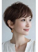 首元すっきり 大人の上品ショート