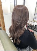 ブリーチオンカラー透明感抜群ミルクティーグレージュ