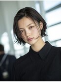 ショートボブ20代30代40代レイヤーカット韓国ボブ顔周り