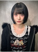 暗髪カラーケアブリーチダブルカラー韓国風レイヤーカット渋谷