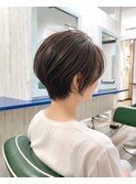 辻堂大人ショートボブ丸みショート小顔ヘア