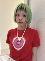 キルトプラスリム(Qilt+LIM)&nbsp;Lime green × mini bob