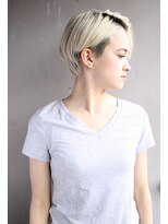 レンク(LENC)&nbsp;Coast.ブリーチ×ショートボブ×ツーブロック★