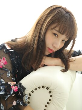 エルメ なんばマルイ(HELME) モテ愛され★ワイドバンク★とろみ艶髪ミディロング