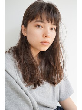 コス(kos) 大人可愛い/ココアベージュ/グレージュカラー/ボブウルフ/黒髪