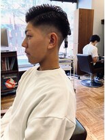 アイリーヘアデザイン(IRIE HAIR DESIGN)&nbsp;【IRIE HAIR赤坂】アップバング×フェードスタイル×束感カット