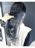 インナーカラー、シルバー、グラデーション、エクステ