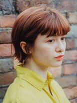美容室チック 大島店(chic)&nbsp;ボブ×アプリコットオレンジ［大島/大島駅］