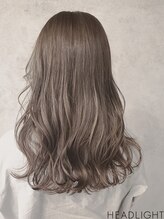 ソーエン バイ ヘッドライト 宮崎店(soen by HEADLIGHT) ホワイトグレージュ×ゆる巻きロングデジタルパーマミニウルフ