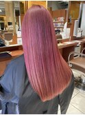 ブリーチ2回で叶うピンクベージュ