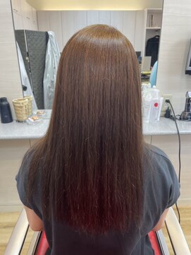 美容室ホワイト 【髪質改善】生シルク入りカラー＋水トリートメント