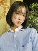 アンドレイ 表参道(andrey)&nbsp;[ANDREY]グレーベージュ/レイヤーロング/前髪パーマ黒髪カタログ