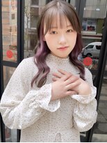 モーション(motion)&nbsp;バレイヤージュ　韓国　イヤリングカラー