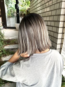 ディモアンド 表参道(Dimo&) 前髪/マルチダボブ/ピンクベージュ/インナーグレージュ