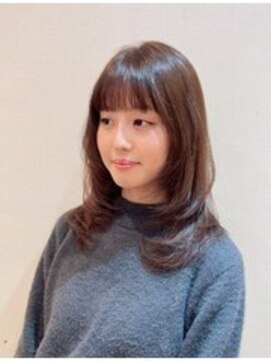 アロマヘアルーム 横浜店(AROMA hair room) モカアッシュカラーレイヤーロング/美髪/横浜/横浜西口髪質改善