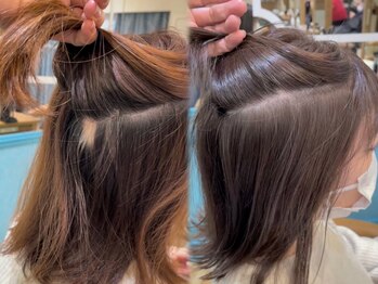 ロンドイディールバンダイ 新潟万代(Lond ideal)の写真/[艶色クレイカラー+カット+1step髪質改善Tr¥11460]目立つ白髪を美しく染め上げる[レイヤー/韓国/新潟万代]