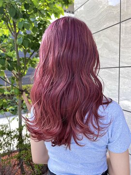 ジーナ 流山おおたかの森(Zina) ケアブリーチ×ピンクカラー