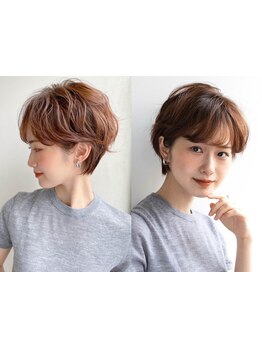 朝のセットも楽にオシャレになるショートカット◎横顔・後姿まで360度計算したショートに[横浜駅]