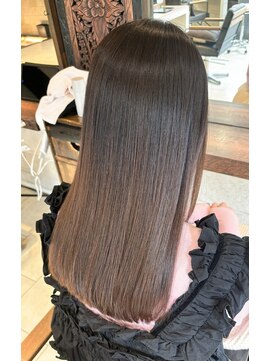 ヘアリゾート粋 ティガ 池袋店(tiga) ツヤ髪/ナチュラルブラウン/セミロング