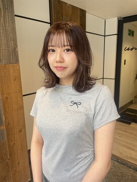 ユニコ(unico) くびれヘア/ミディアム/ミディアムレイヤー