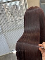 ファビ 渋谷(Fab) くびれヘア/暗めカラー/アプリコットオレンジ/縮毛矯正