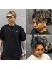 【 無津呂指名のみ 】ホワイトハイライト + お任せパーマ