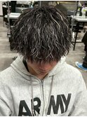 メッシュツイスパパーマ/メンズ/刈り上げ/眉毛/ツイスト