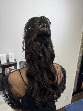 ビークス 新保店(BEECX) ハーフアップヘアアレンジ