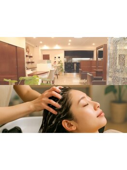 認定キュアリスト在籍！疲れを解きほぐしながら、髪本来の美しさを引き出す贅沢ケア。至福のひとときを。