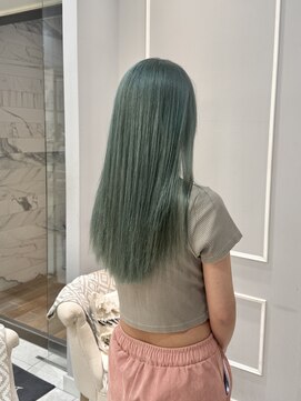 ネオリーブギンザ 銀座店(Neolive GINZA) ブリーチダブルカラー×オリーブグリーン【銀座駅】