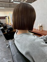 オズ 郡山駅前店(OZ)&nbsp;大人可愛いベージュレイヤーロブ垢抜けピンクブラウン外ハネボブ