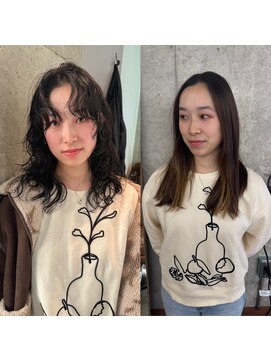 やりすぎないモード感で雰囲気をプラス　モードニュアンスパーマ