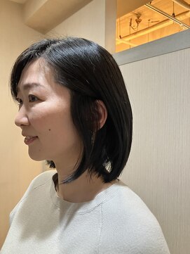 【大人女性におすすめ】まとまり重視のナチュラルボブ
