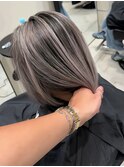 コントラストバレイヤージュボブ