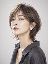 コル(COR)&nbsp;くびれショートレイヤーウルフ 30代40代50代白髪ぼかし