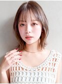 ツートンカラー大人可愛いサイドバング20代30代40代◎前髪