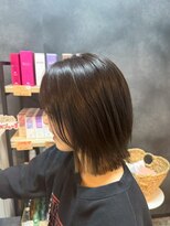 ノーヴァ バイ ボナ 前橋店(nova by bona) 【切りっぱなしボブ】美シルエットツヤ感小顔魅せボブ