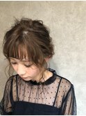 シースルーバングのローシニヨン☆