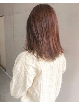 ヘアーアンドアトリエ マール(Hair&Atelier Marl) 【Marl】オレンジベージュカラーのセミディ♪
