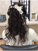 ハーフアップ