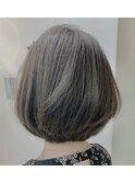 丸みのある柔らかボブ