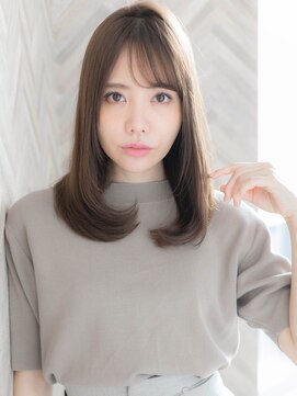 ローマ ギンザ(ROMA Ginza) 【ROMA】大人かわいいオリーブグレージュ小顔レイヤーセミディ