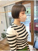 ミニボブ　切りっぱなしボブ