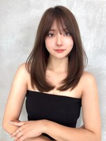 ロンドローズ 名古屋(Lond damaskRose)&nbsp;リフトレイヤー センターパート ブリーチ縮毛矯正 ヨジャドル14